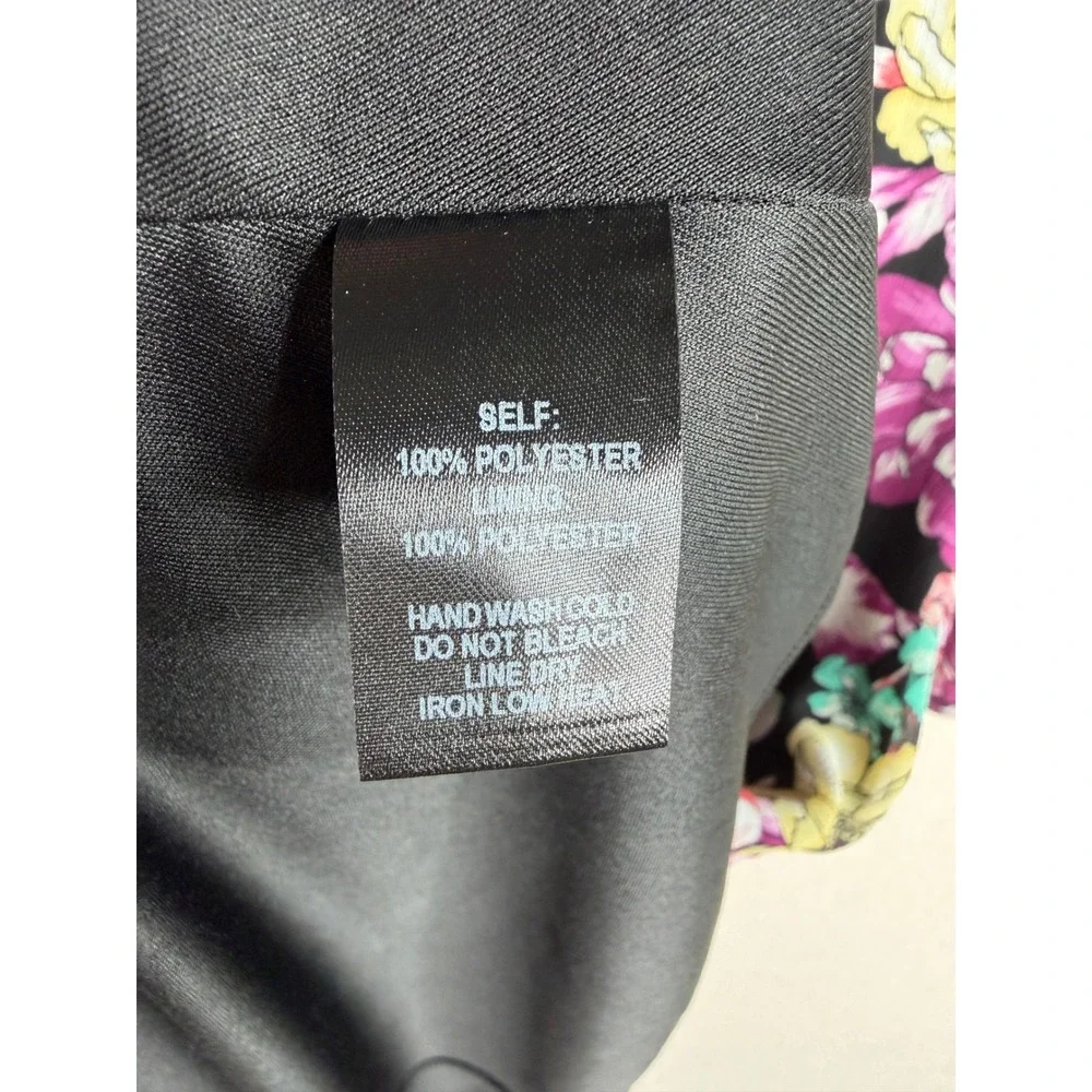 Lulus Foral Print Fond Feelings Mini Dress size‎ Small Black/Multi color_3